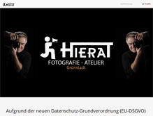 Tablet Screenshot of foto-hierat.de